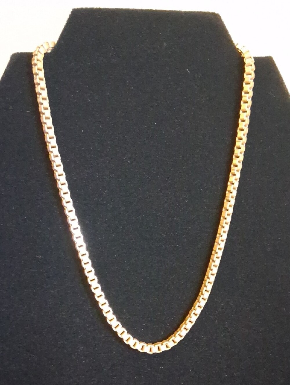 Vintage 16" Box Chain Necklace KK110 - Picture 4 of 13